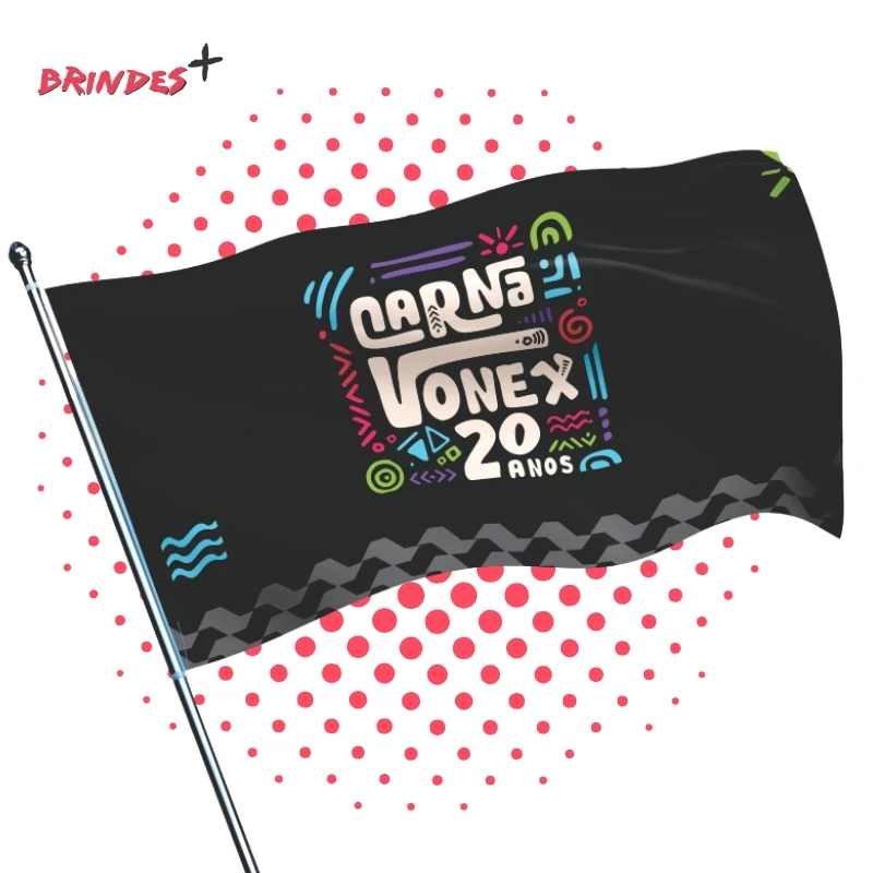 Bandeira personalizada para eventos
